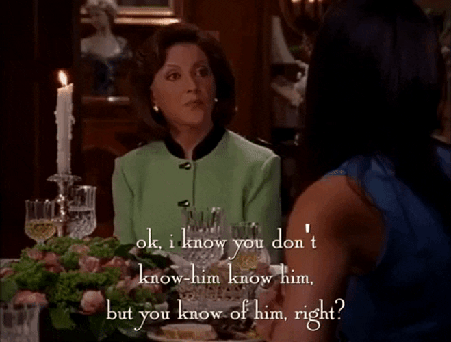 I Know Him Gilmore Girls GIF