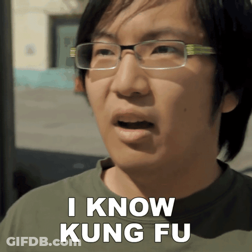 I Know Kung Fu Chinese Man GIF