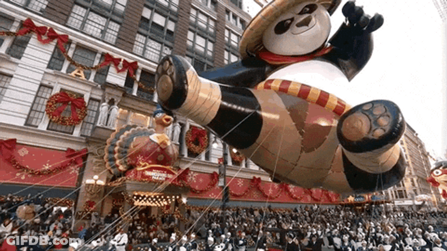 I Know Kung Fu Floating Balloon GIF
