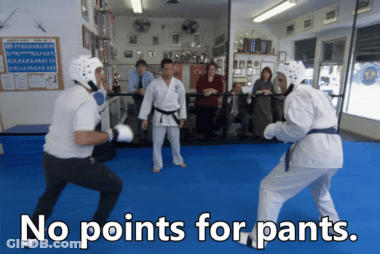 I Know Kung Fu No Points For Pants GIF