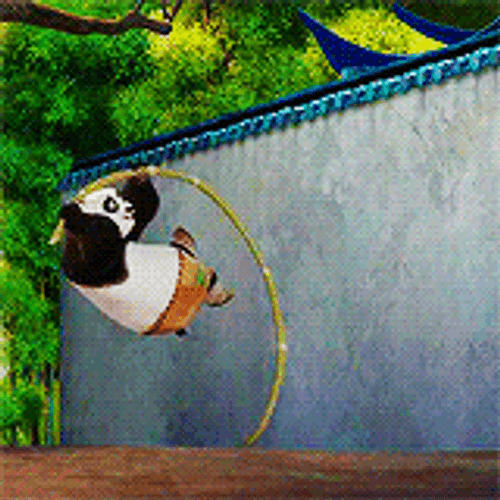 I Know Kung Fu Po Trying To Escape GIF