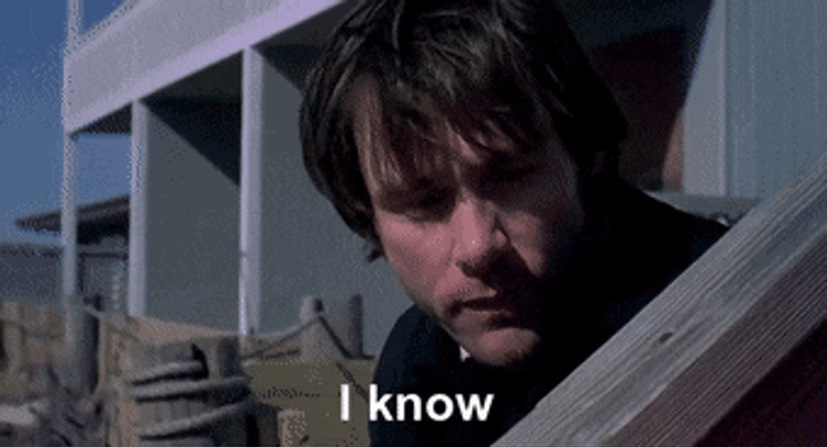 I Know Nod Serious Sympathy Jim Carrey GIF