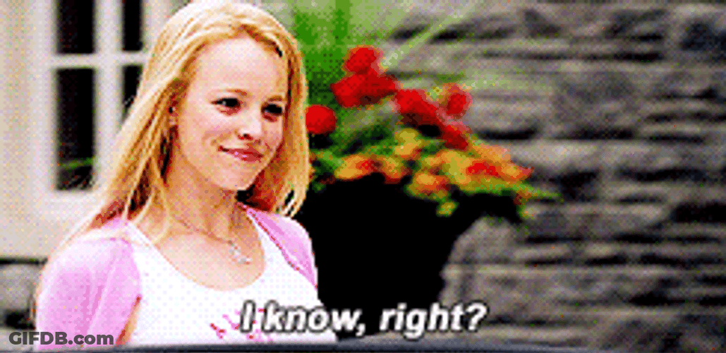 I Know Right Mean Girls GIF