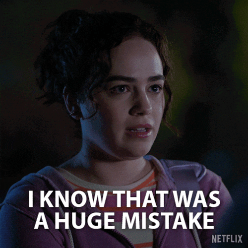 I Know That Was A Huge Mistake Samantha Larusso GIF