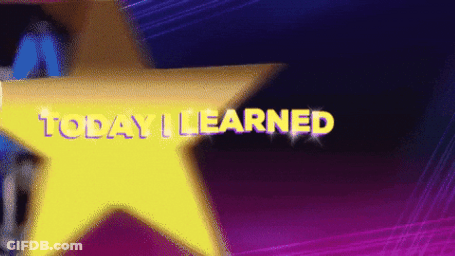 I Learned It From Watching You Star Today I Learned GIF