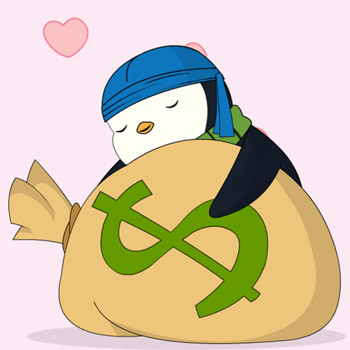 I Like Money Pudgy Penguins GIF
