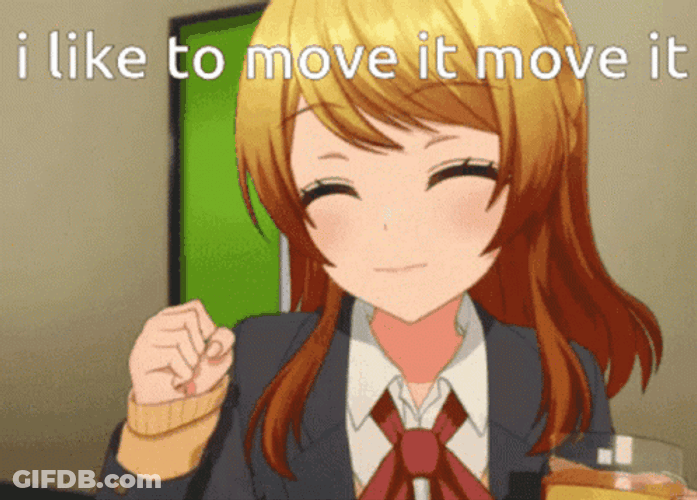 I Like To Move It Move It D4DJ Anime Girl Dance GIF