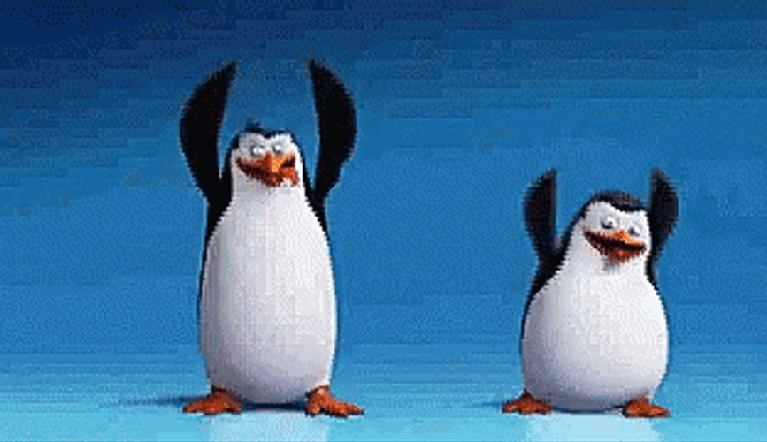 I Like To Move It Move It Dancing Penguin GIF