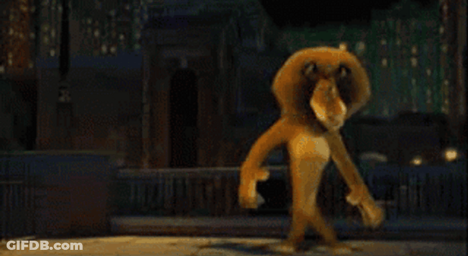 I Like To Move It Move It Lion Swaying Its Hips GIF