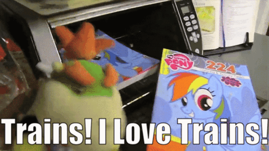 I Like Trains I Love Trains GIF