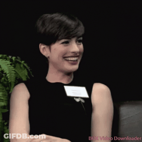 I Like You Anne Hathaway Smile GIF