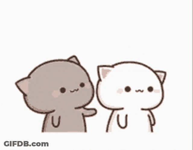I Like You Kiss Peach Cat GIF