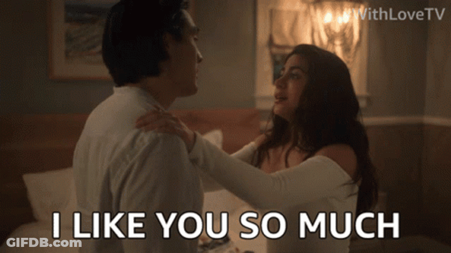 I Like You So Much Couple GIF