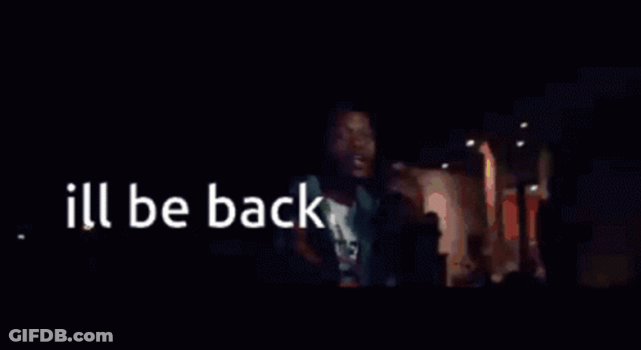 I'll Be Back After This Manner GIF