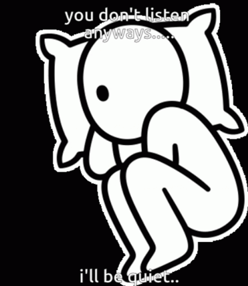 I'll Be Quiet GIF