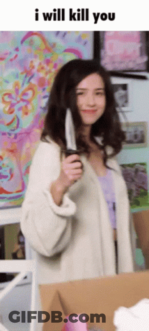 I'll Kill You Canadian Internet Personality Pokimane GIF