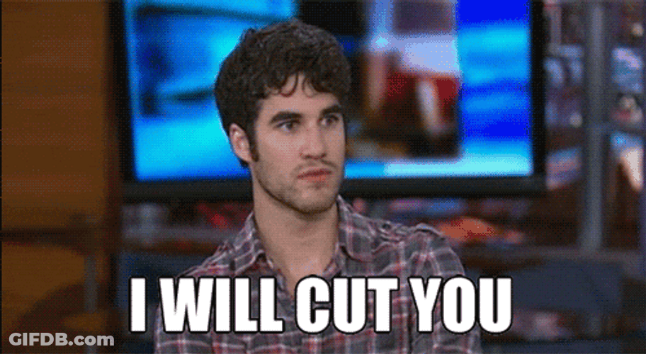 I'll Kill You Darren Criss GIF
