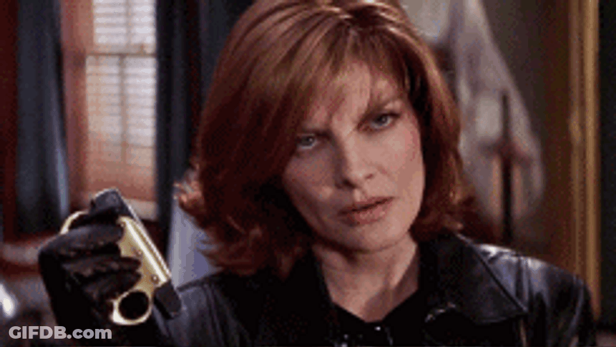 I'll Kill You Fierce Eyes Rene Russo GIF