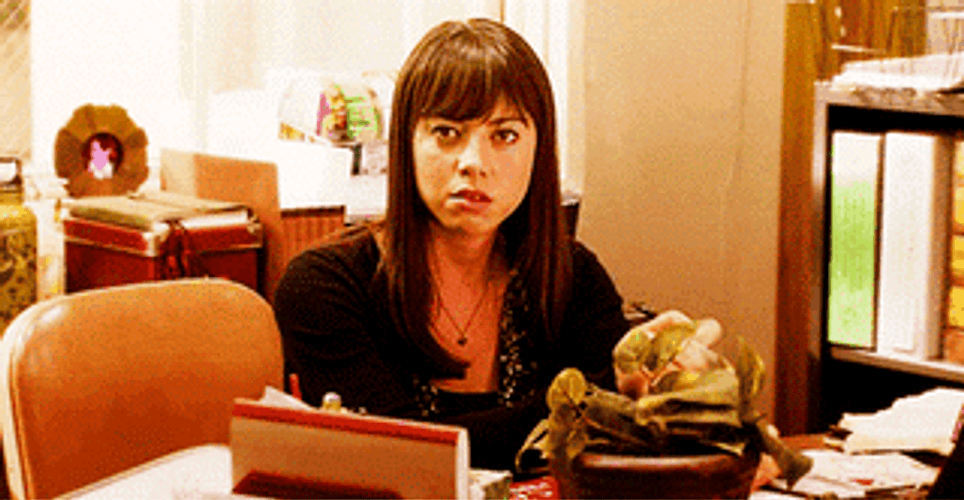 I'll Kill You Threatening With Scissors Aubrey Plaza GIF
