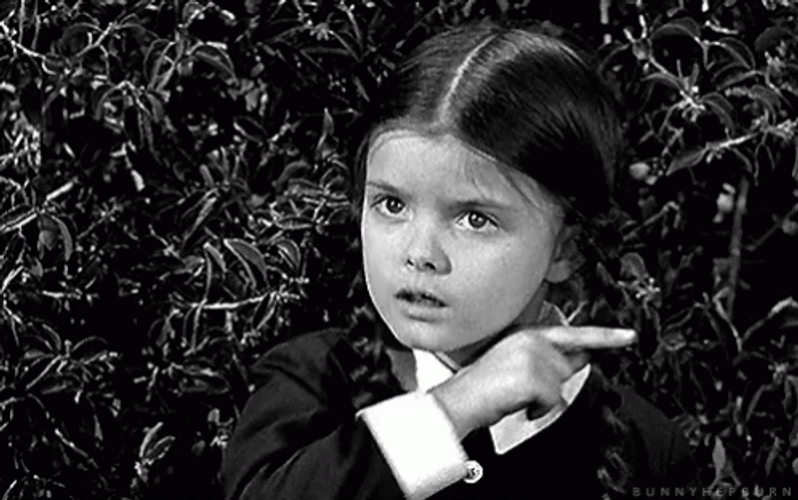 I'll Kill You Vintage Wednesday Addams GIF
