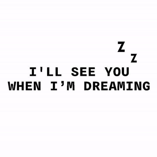 I'll See You When I'm Dreaming GIF