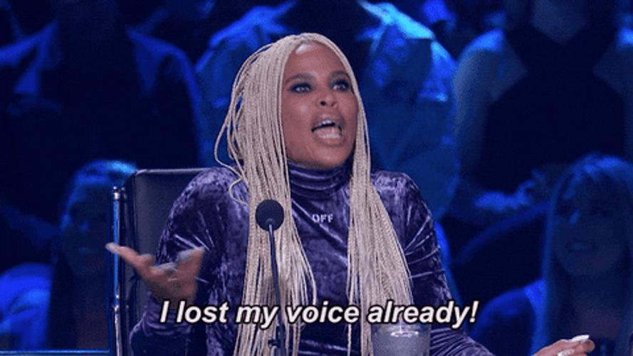 I Lost My Voice Already Laurieann Gibson GIF