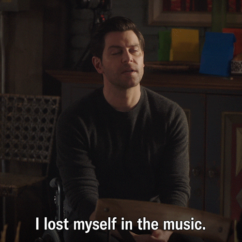 I Lost Myself In The Music Eddie Saville GIF