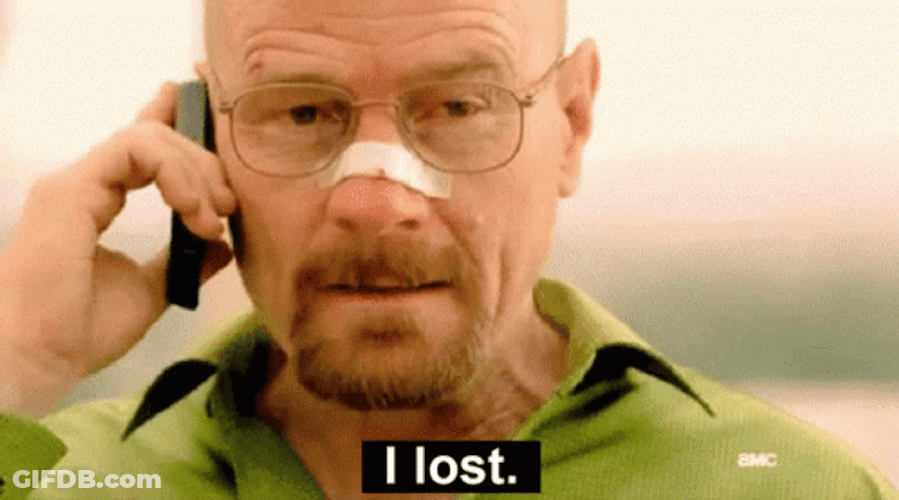 I Lost Walter White Breaking Bad GIF