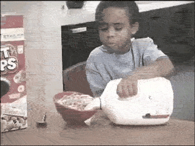 I Love Cereal With Milk But I Mess Up GIF