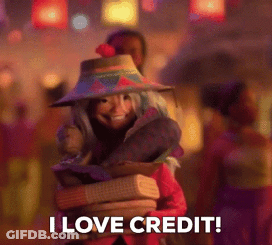 I Love Credit Card Animation GIF