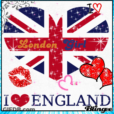 I Love England Poster British Flag GIF