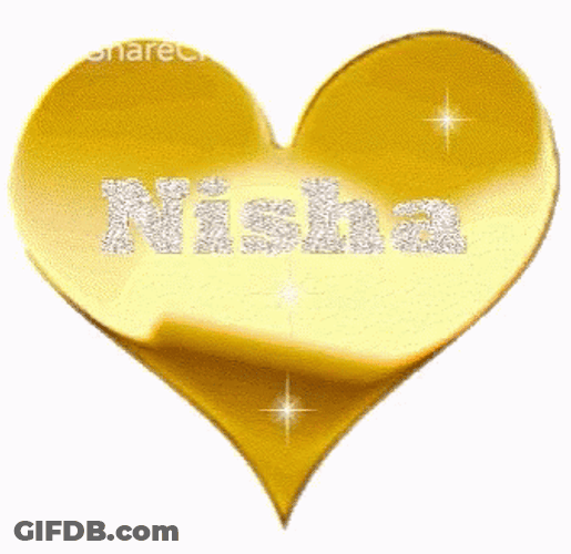 I Love Gold Heart GIF
