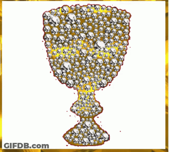 I Love Gold Sparkling Chalice Cup GIF