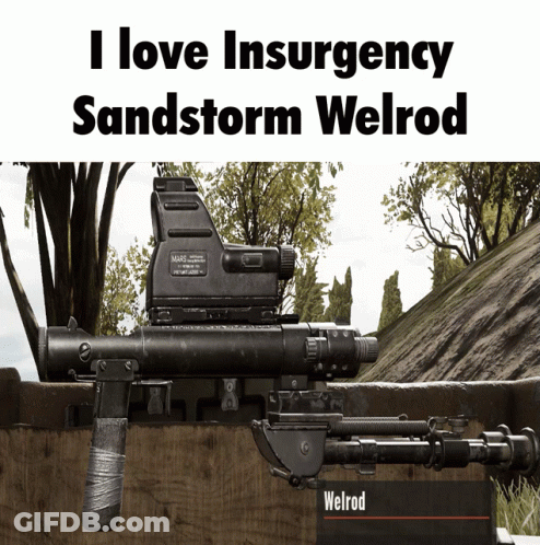 I Love Insurgent Sandstorm Welrod Poster GIF