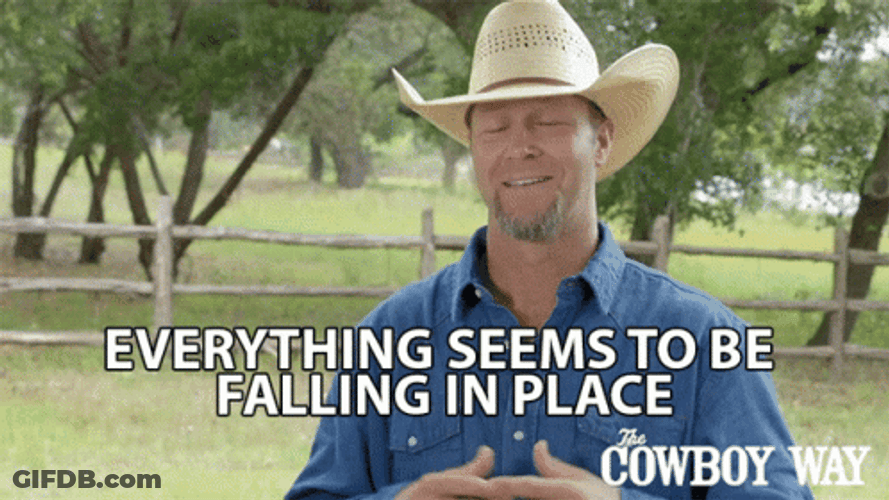 I Love It When A Plan Comes Together Cowboy Way GIF
