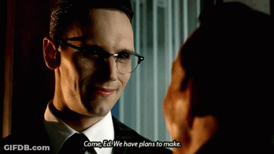 I Love It When A Plan Comes Together Edward Nygma GIF