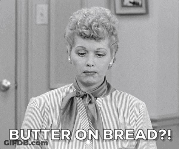 I Love Lucy Butter On Bread GIF