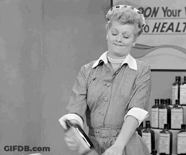 I Love Lucy Drunk Bottoms Up GIF