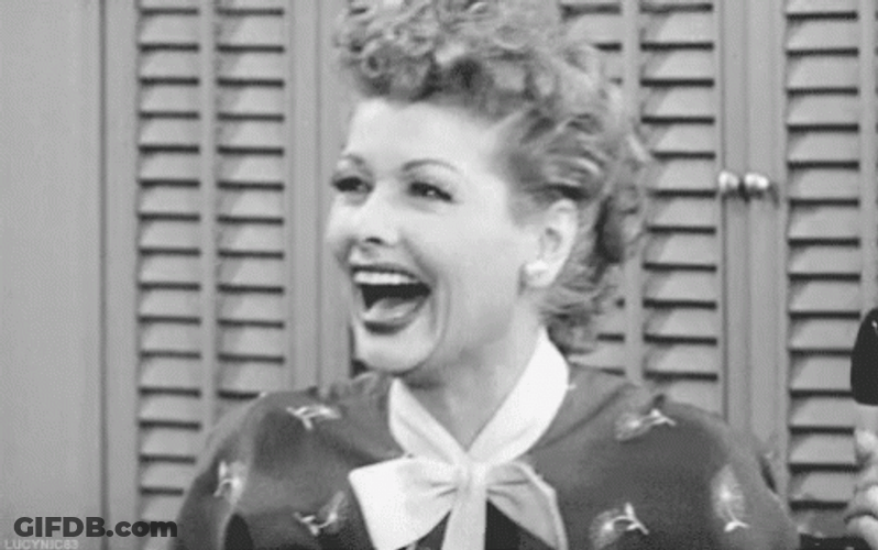I Love Lucy Lucille Ball Happy Then Sad GIF