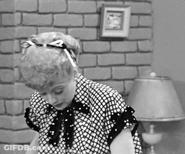 I Love Lucy Shocked GIF