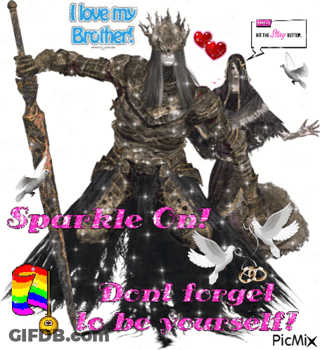 I Love My Brother Greeting Card GIF
