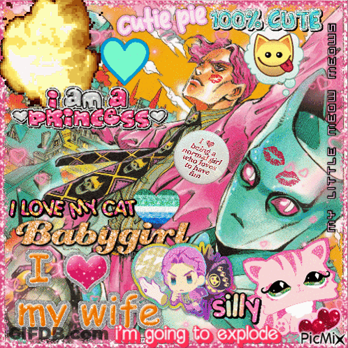 I Love My Cat Babygirl And Wife GIF