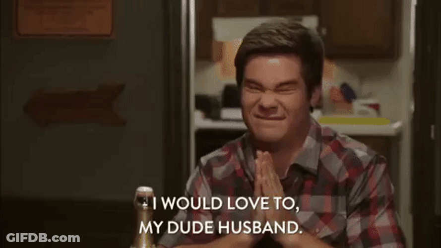 I Love My Husband Adam DeVine GIF