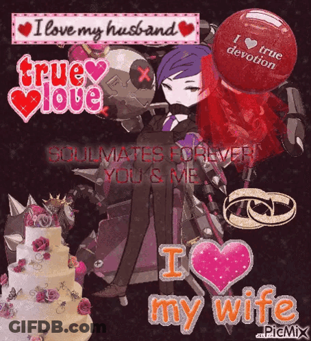 I Love My Husband And True Love Soulmates Forever You & Me GIF