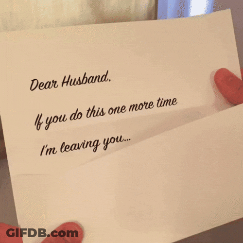 I Love My Husband Letter GIF