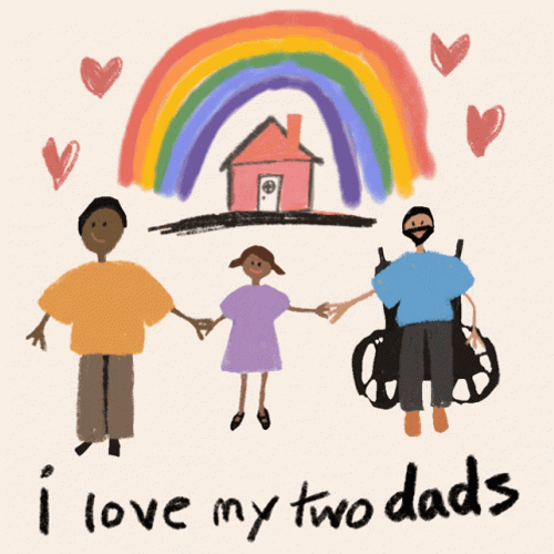 I Love My Two Dad GIF