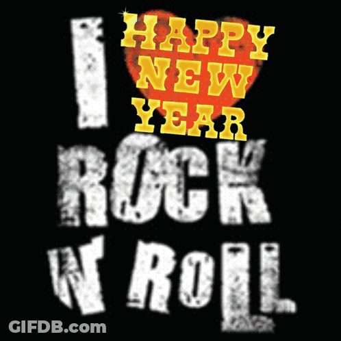 I Love Rock N Roll Text GIF