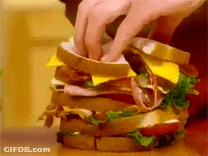 I Love Sandwich But Not This Mess GIF