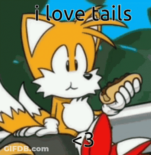 I Love Tails Eating GIF