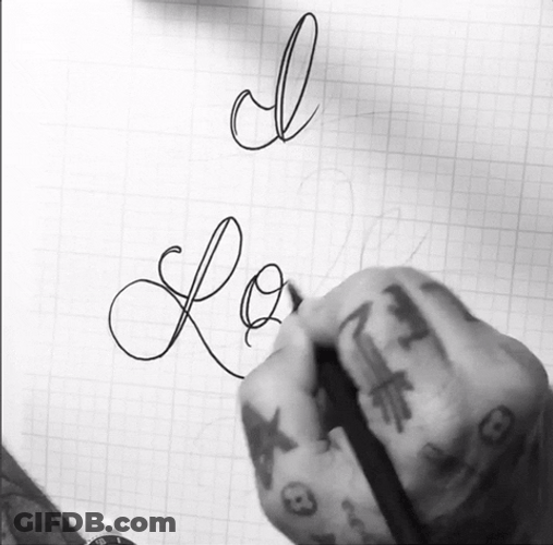I Love U Nice Tattoo GIF